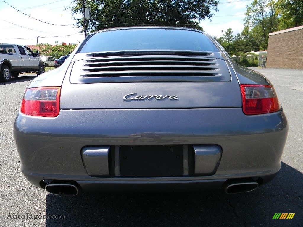 2005 911 Carrera Coupe - Seal Grey Metallic / Black photo #9
