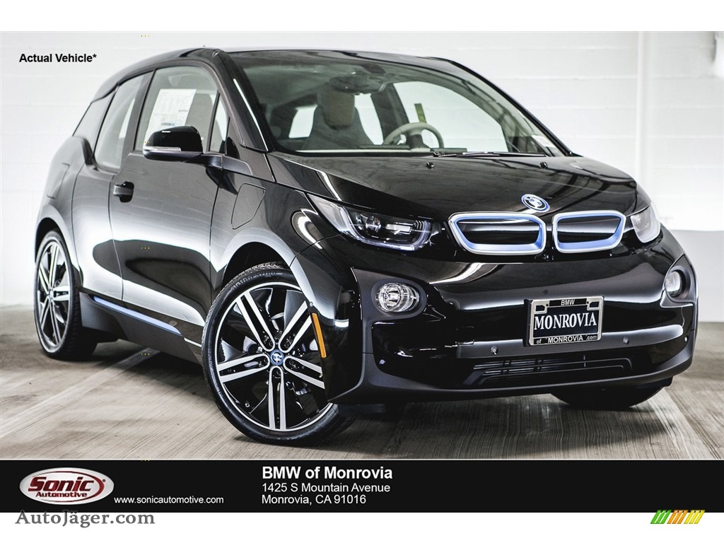Fluid Black / Giga Cassia Natural Leather/Carum Spice Grey Wool Cloth BMW i3 with Range Extender