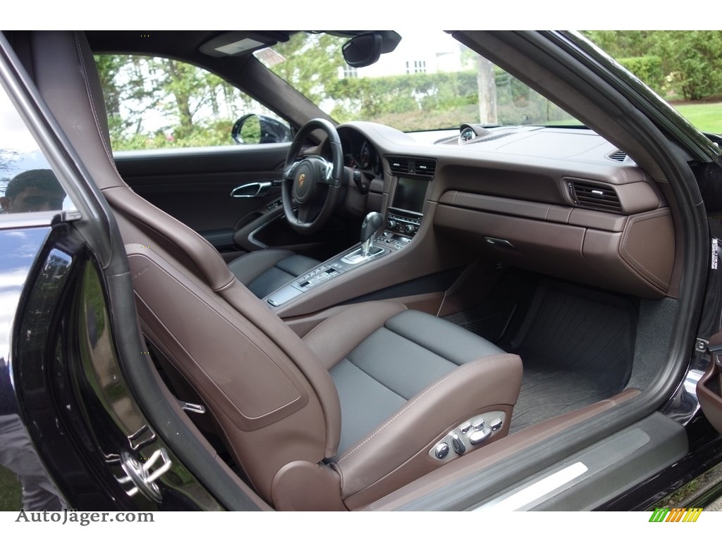 2015 911 Turbo S Coupe - Black / Espresso Natural Leather photo #14