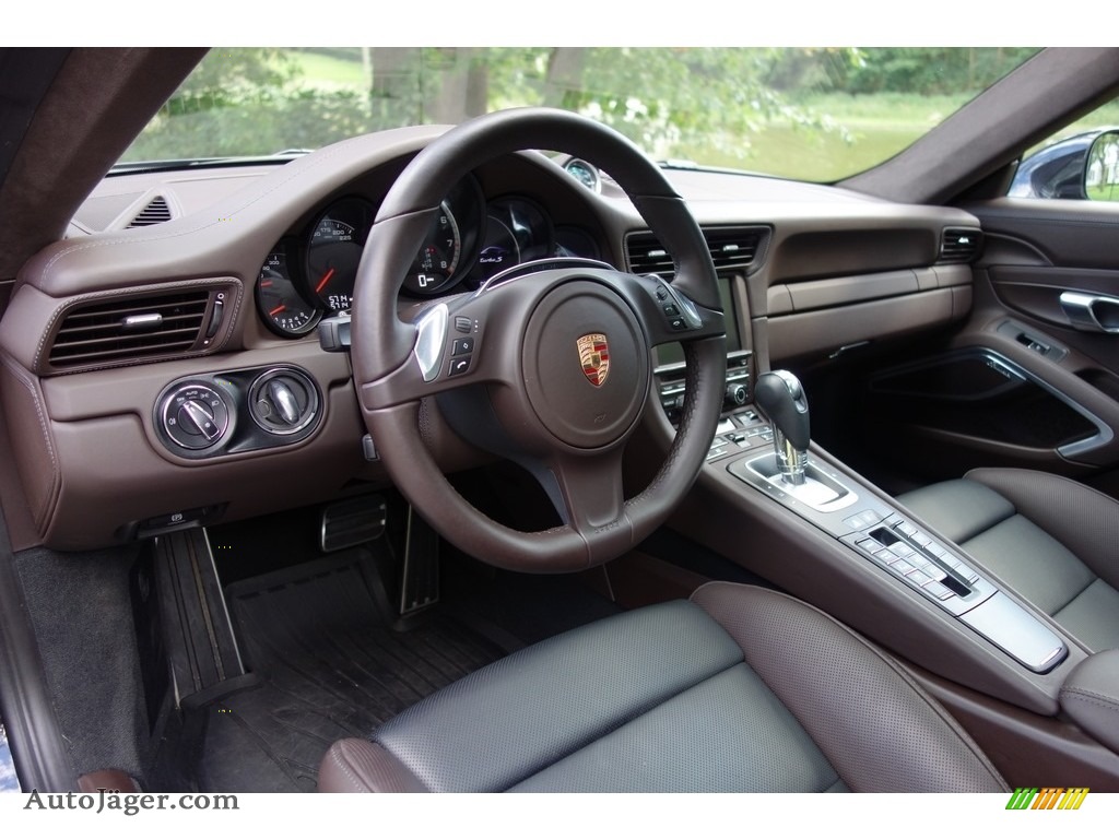 2015 911 Turbo S Coupe - Black / Espresso Natural Leather photo #21