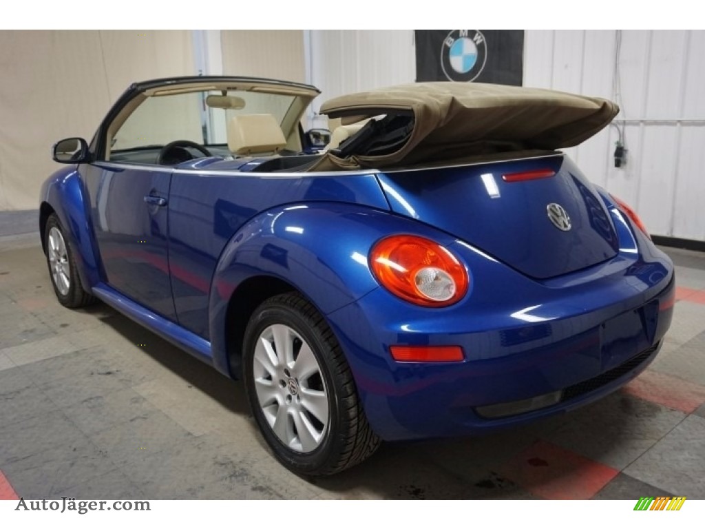2008 New Beetle S Convertible - Laser Blue / Cream Beige photo #10