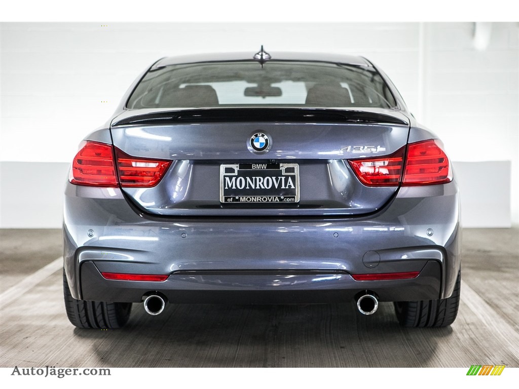 2014 4 Series 435i Coupe - Mineral Grey Metallic / Coral Red photo #3