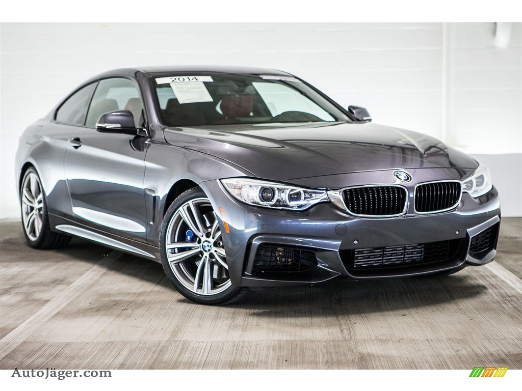 2014 4 Series 435i Coupe - Mineral Grey Metallic / Coral Red photo #12