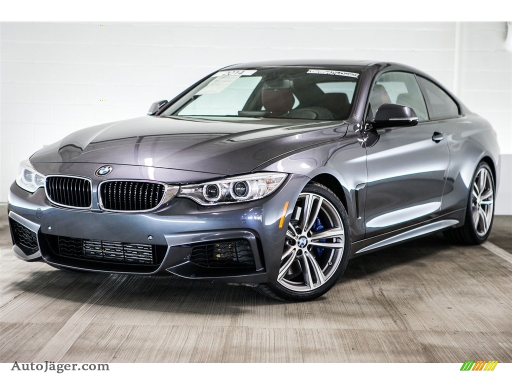 2014 4 Series 435i Coupe - Mineral Grey Metallic / Coral Red photo #14