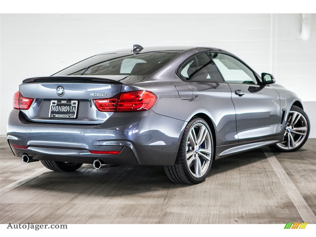 2014 4 Series 435i Coupe - Mineral Grey Metallic / Coral Red photo #15