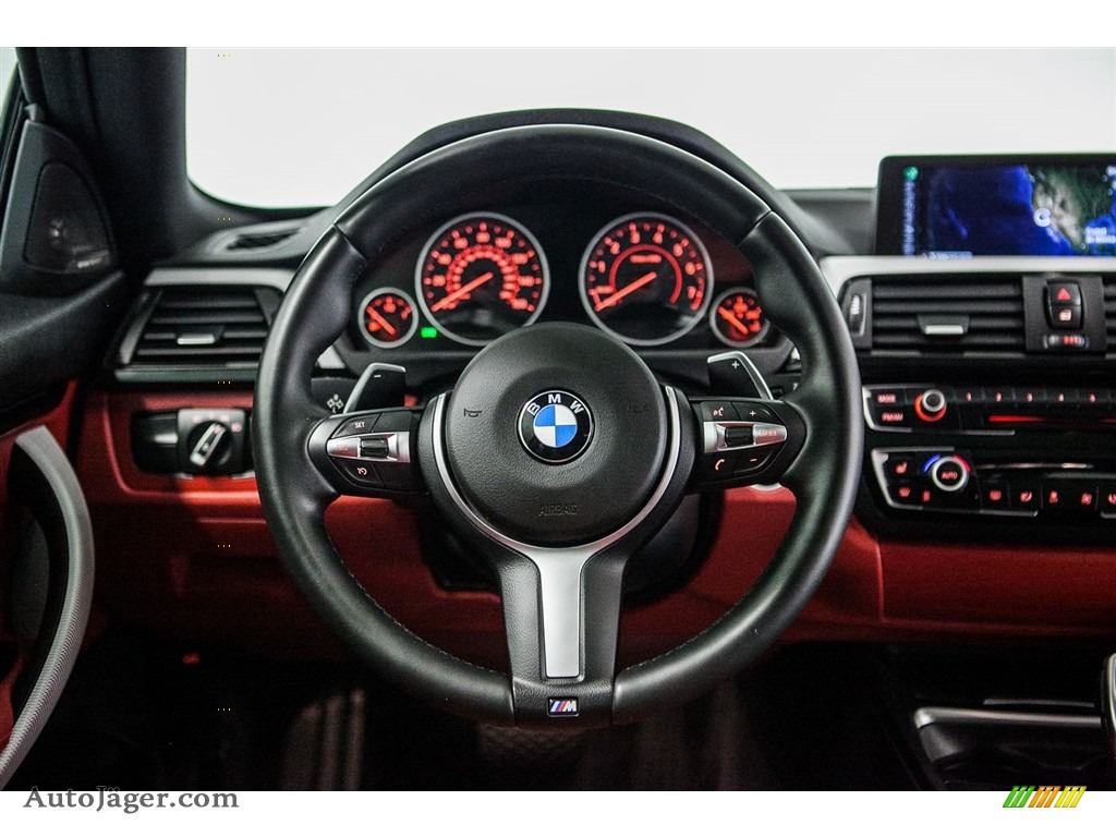 2014 4 Series 435i Coupe - Mineral Grey Metallic / Coral Red photo #16