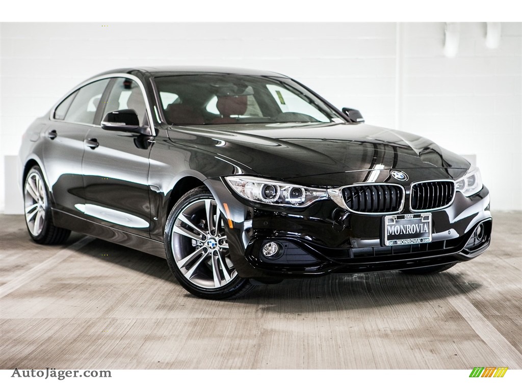 2017 4 Series 430i Gran Coupe - Jet Black / Coral Red photo #12