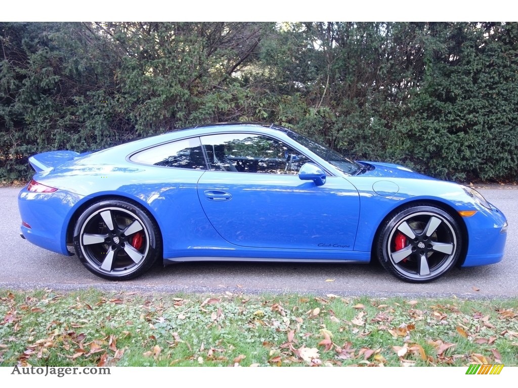 2016 911 GTS Club Coupe - Club Blau, Blue Paint to Sample / Black photo #7