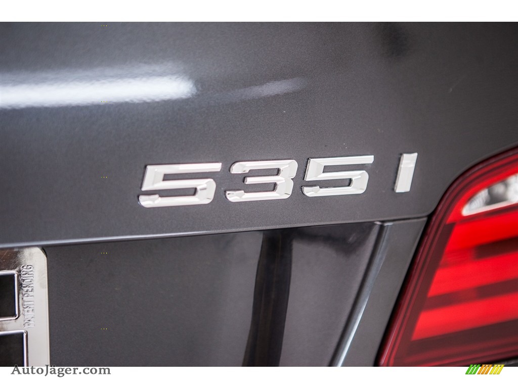 2013 5 Series 535i Sedan - Dark Graphite Metallic II / Everest Gray photo #7