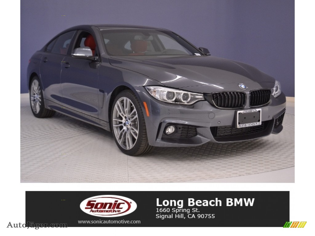 Mineral Grey Metallic / Coral Red BMW 4 Series 430i Gran Coupe