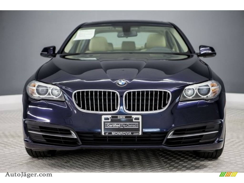 2014 5 Series 528i Sedan - Imperial Blue Metallic / Venetian Beige photo #2