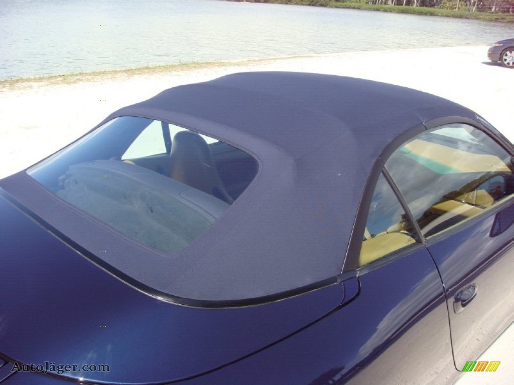1999 911 Carrera Cabriolet - Ocean Blue Metallic / Savanna Beige photo #29