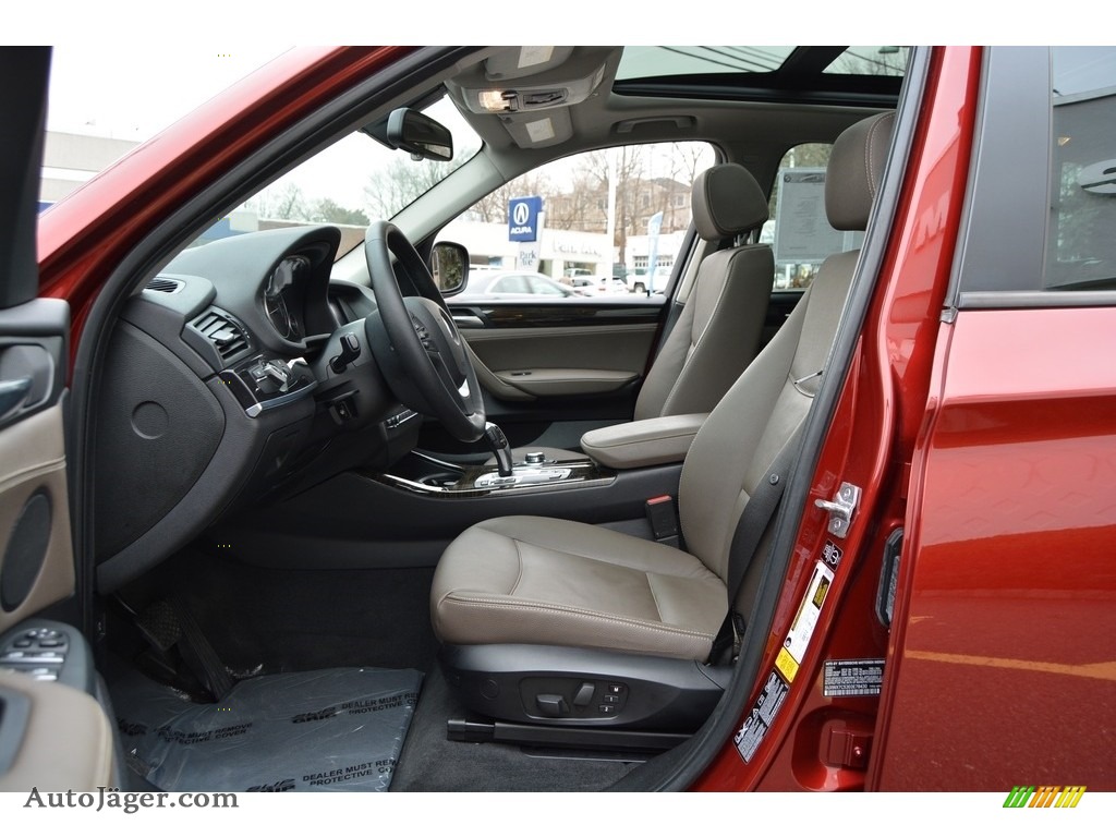 2014 X3 xDrive35i - Vermilion Red Metallic / Mojave photo #11