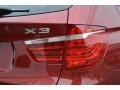 BMW X3 xDrive35i Vermilion Red Metallic photo #23