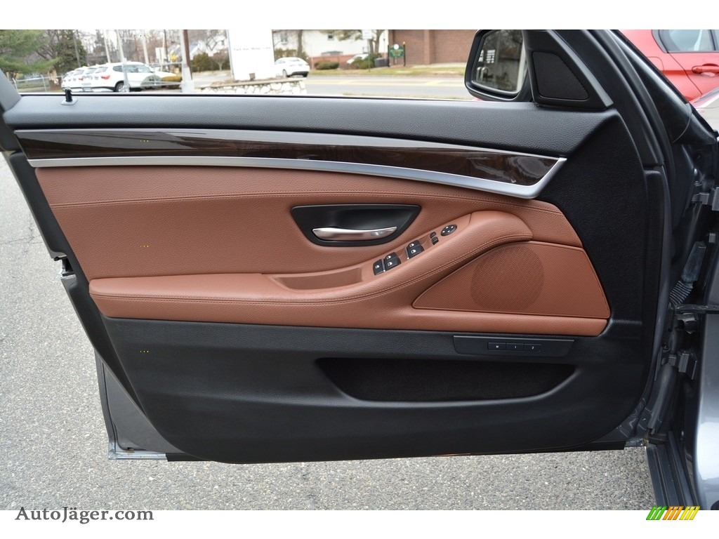 2013 5 Series 528i xDrive Sedan - Space Gray Metallic / Cinnamon Brown photo #8