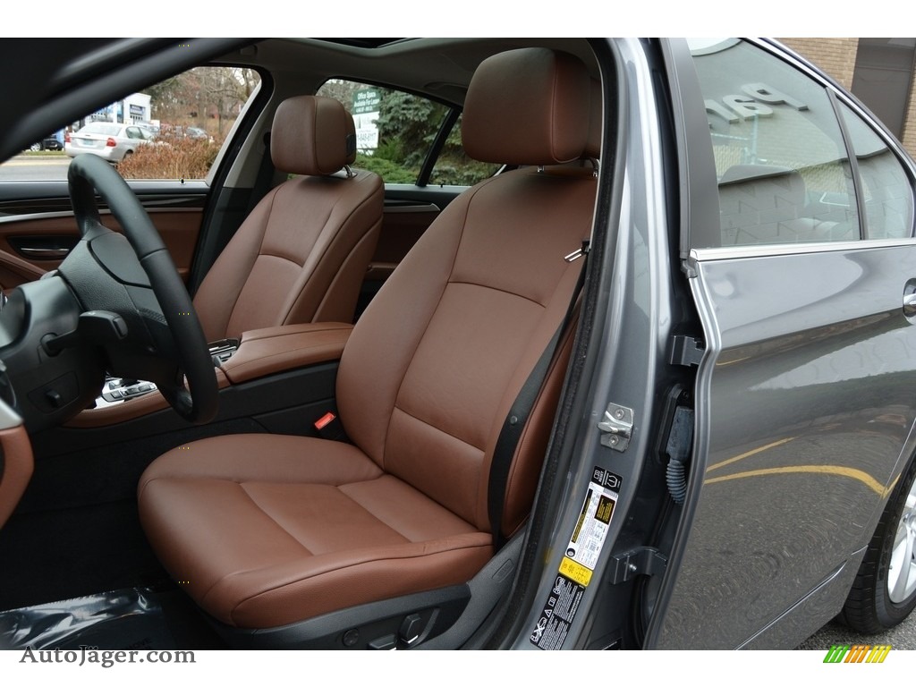 2013 5 Series 528i xDrive Sedan - Space Gray Metallic / Cinnamon Brown photo #12