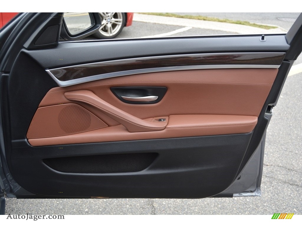 2013 5 Series 528i xDrive Sedan - Space Gray Metallic / Cinnamon Brown photo #25
