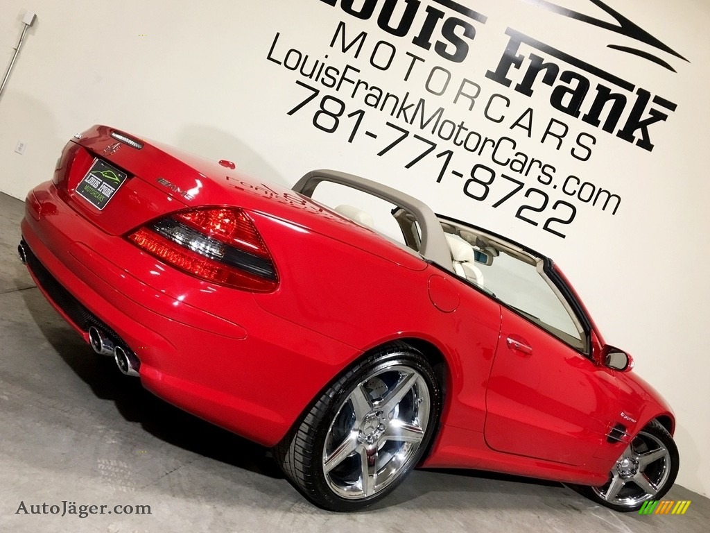 2007 SL 55 AMG Roadster - Mars Red / Stone photo #3