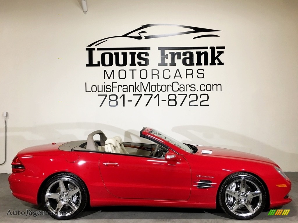 2007 SL 55 AMG Roadster - Mars Red / Stone photo #6