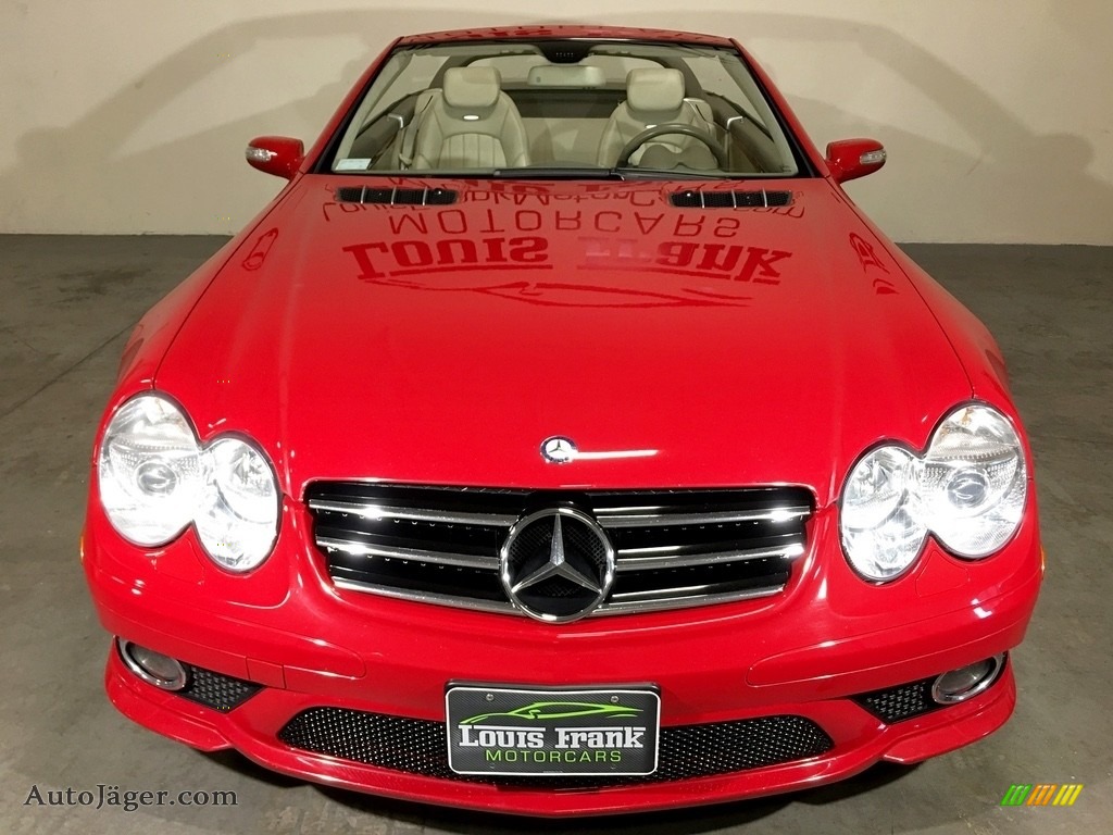 2007 SL 55 AMG Roadster - Mars Red / Stone photo #7