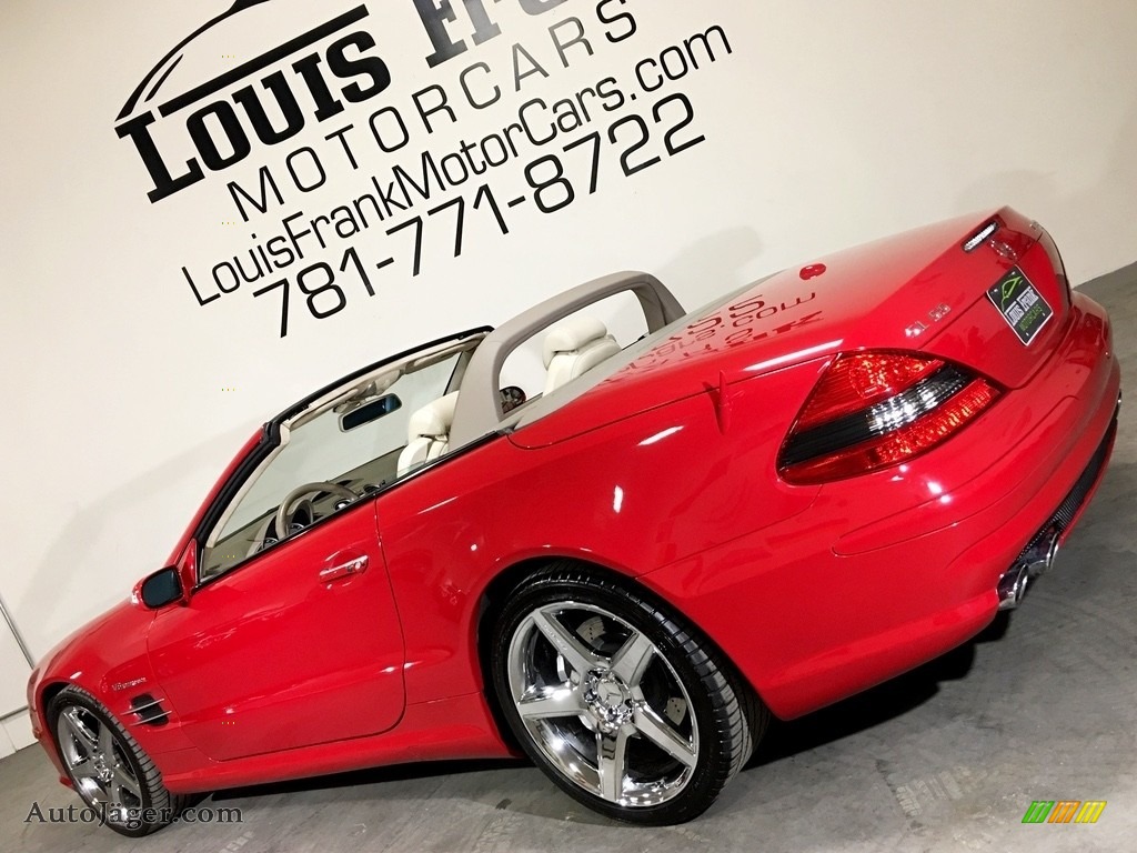 2007 SL 55 AMG Roadster - Mars Red / Stone photo #18