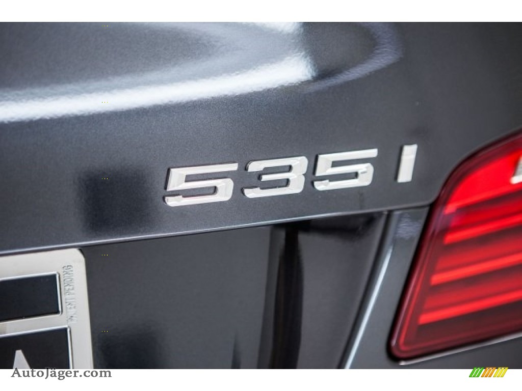 2016 5 Series 535i Sedan - Dark Graphite Metallic / Black photo #7