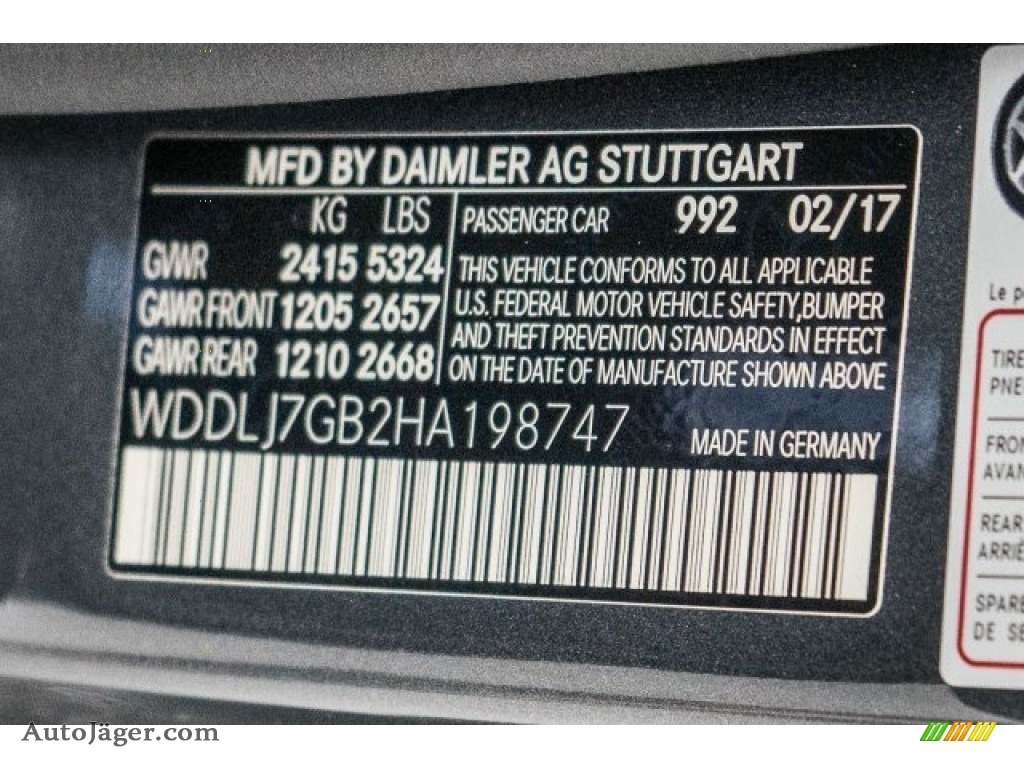 2017 CLS AMG 63 S 4Matic Coupe - Selenite Grey Metallic / Black photo #6