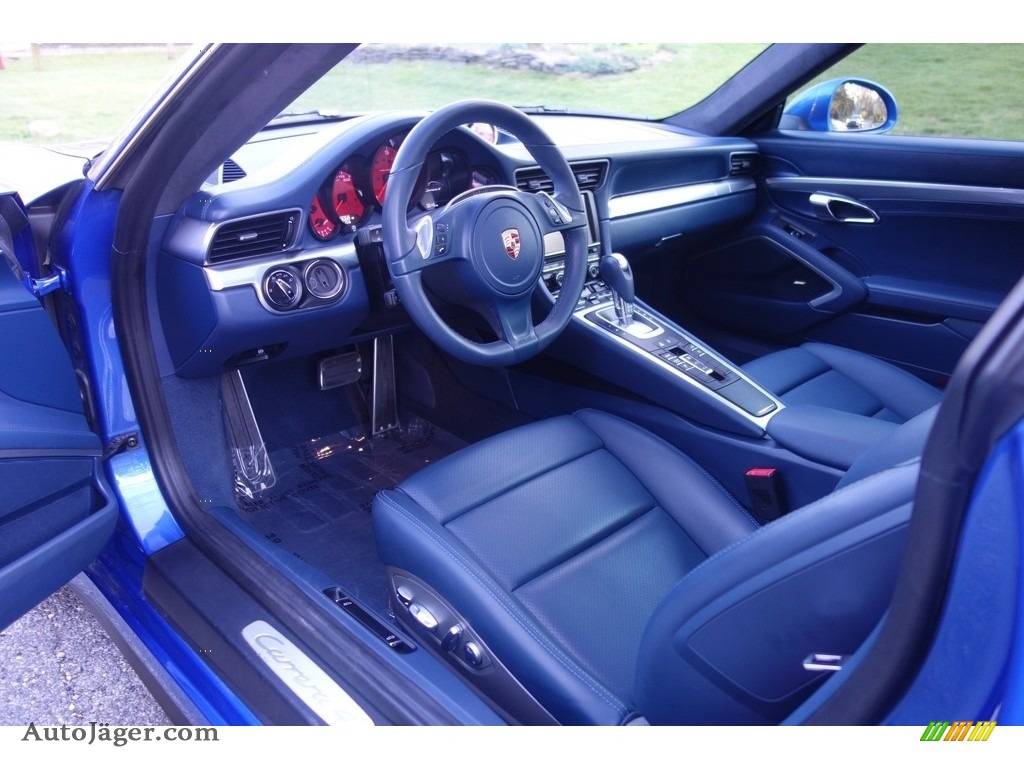 2015 911 Carrera 4 Coupe - Sapphire Blue Metallic / Yachting Blue photo #10