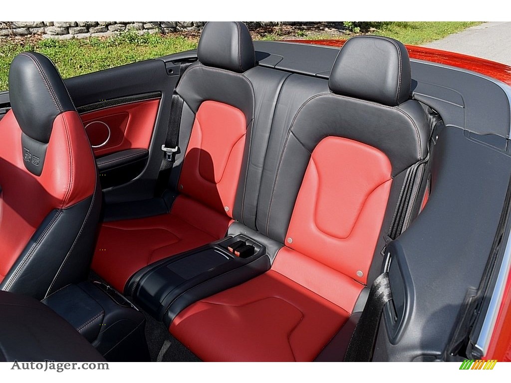 2012 S5 3.0 TFSI quattro Cabriolet - Brilliant Black / Black/Magma Red photo #53