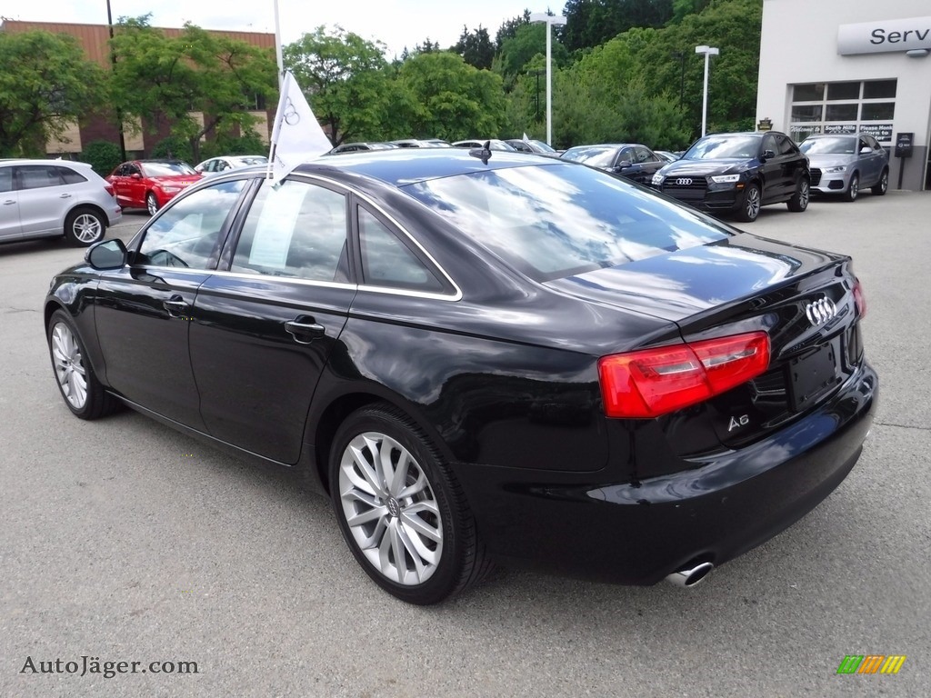 2014 A6 2.0T quattro Sedan - Phantom Black Pearl / Black photo #14