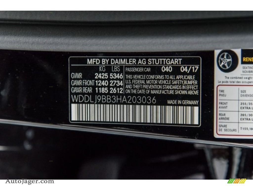 2017 CLS 550 4Matic Coupe - Black / Black photo #10