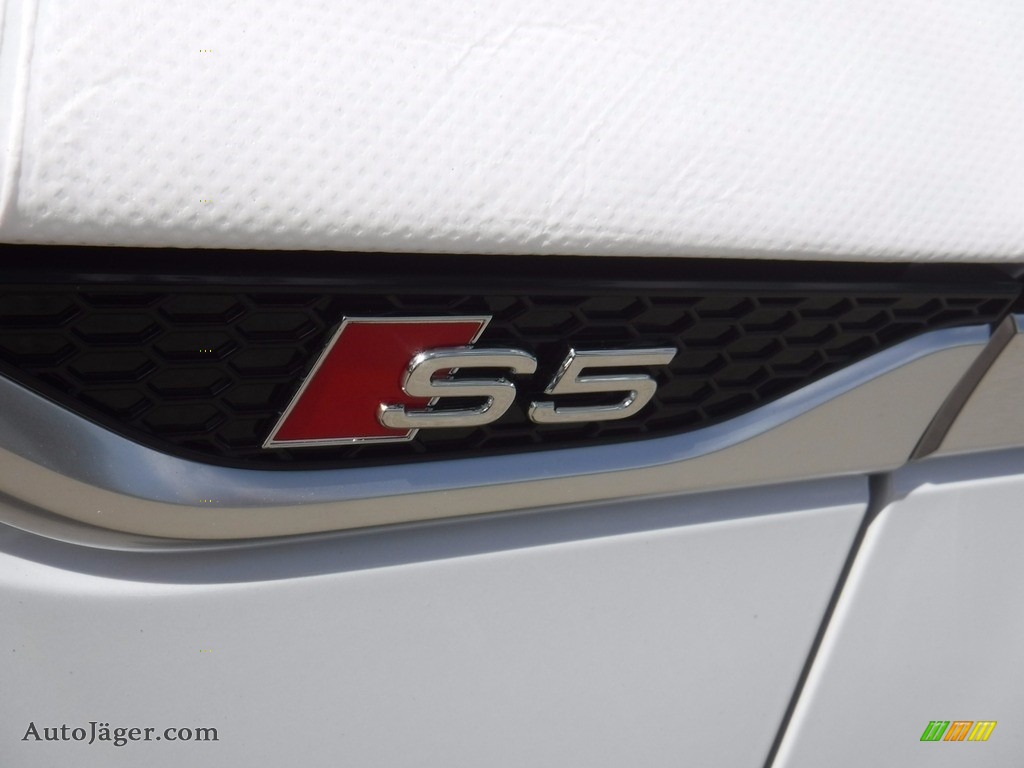 2018 S5 Premium Plus Cabriolet - Glacier White Metallic / Magma Red photo #5