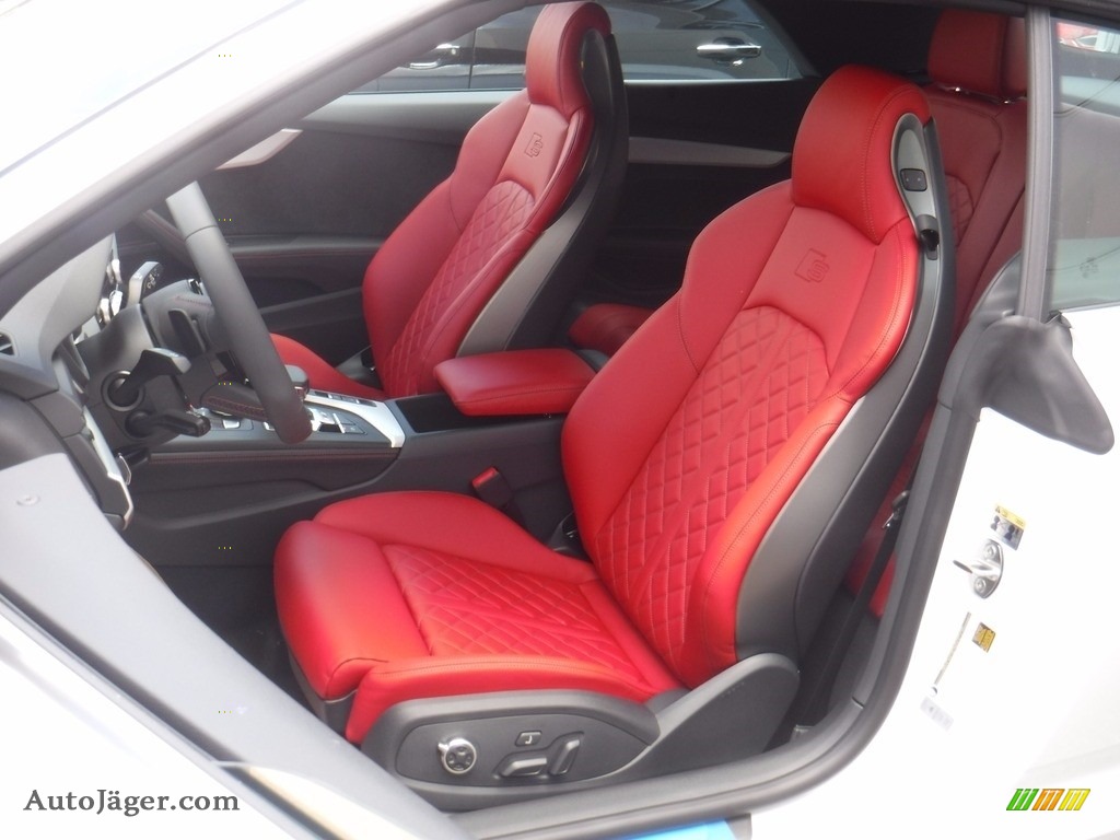 2018 S5 Premium Plus Cabriolet - Glacier White Metallic / Magma Red photo #21