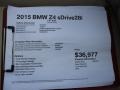 BMW Z4 sDrive28i Deep Sea Blue Metallic photo #13