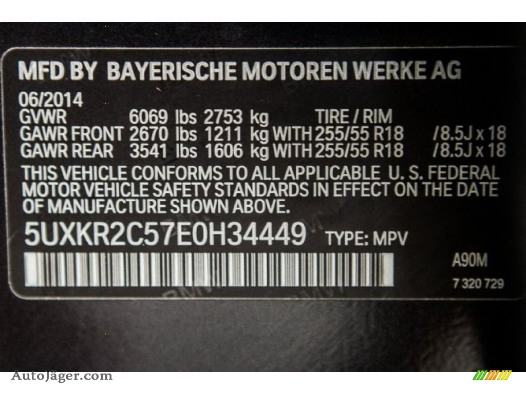 2014 X5 sDrive35i - Dark Graphite Metallic / Black photo #22