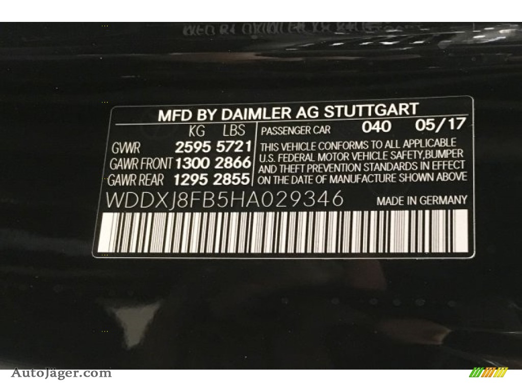 2017 S 550 4Matic Coupe - Black / Black photo #10