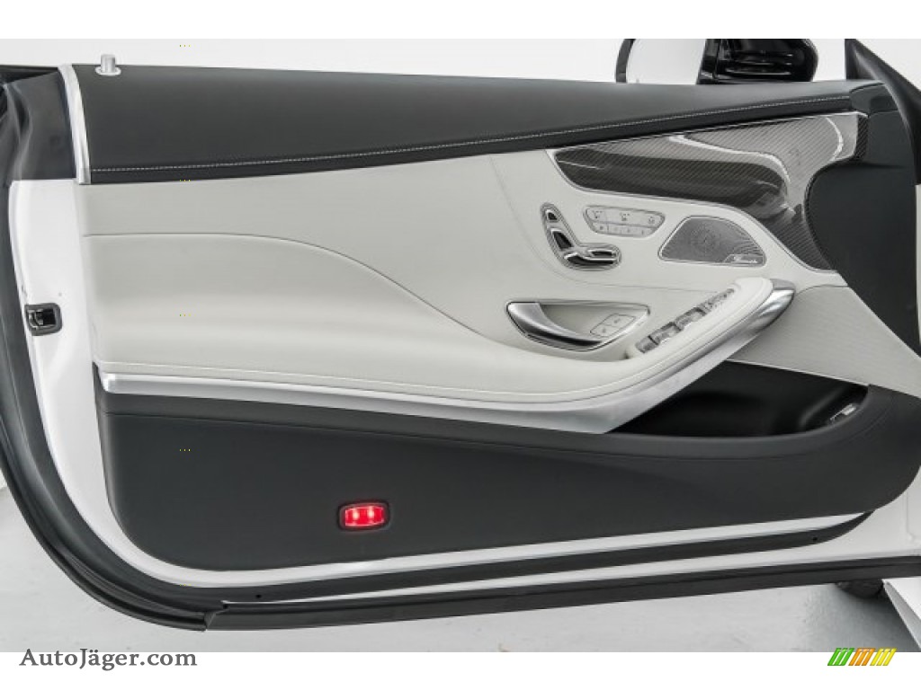 2017 S 63 AMG 4Matic Coupe - designo Cashmere White (Matte) / designo Crystal Grey/Black photo #24