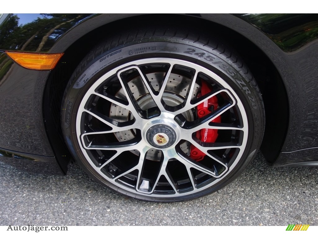 2015 911 Turbo Coupe - Black / Black/Garnet Red photo #9