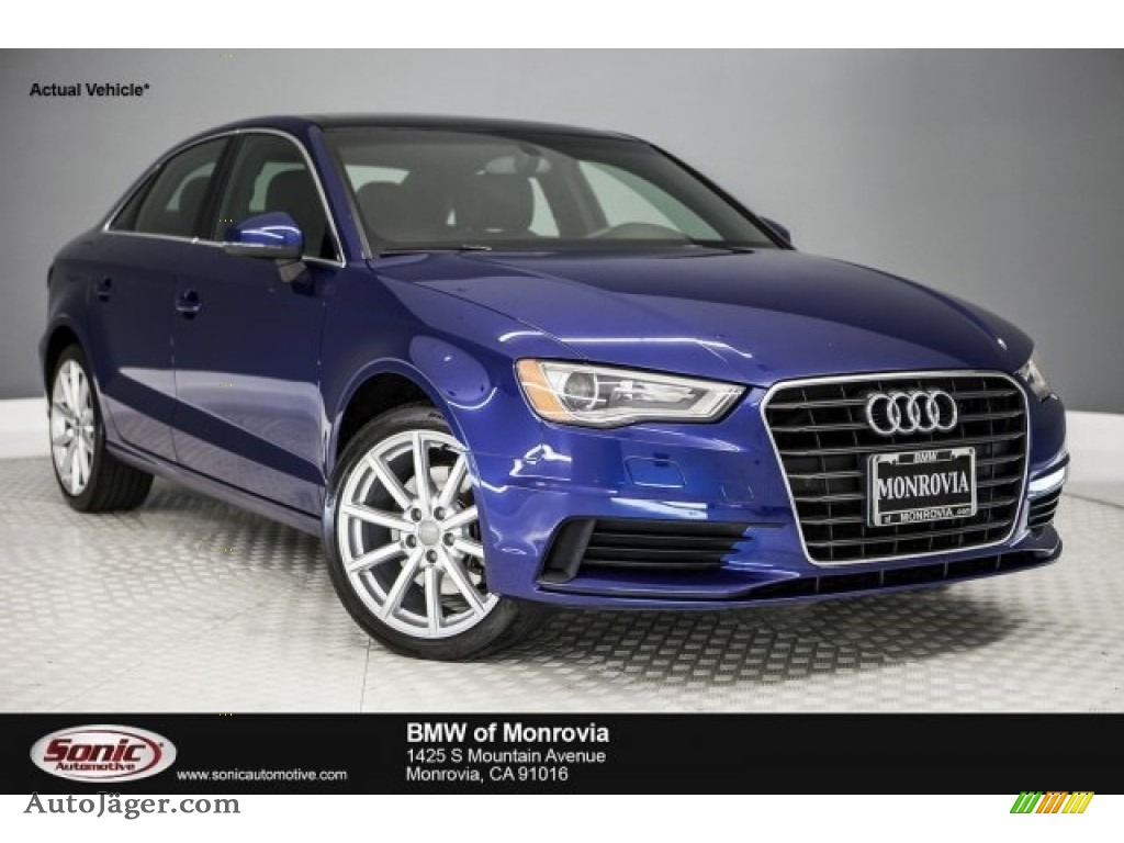 2015 A3 1.8 Premium Plus - Scuba Blue Metallic / Black photo #1