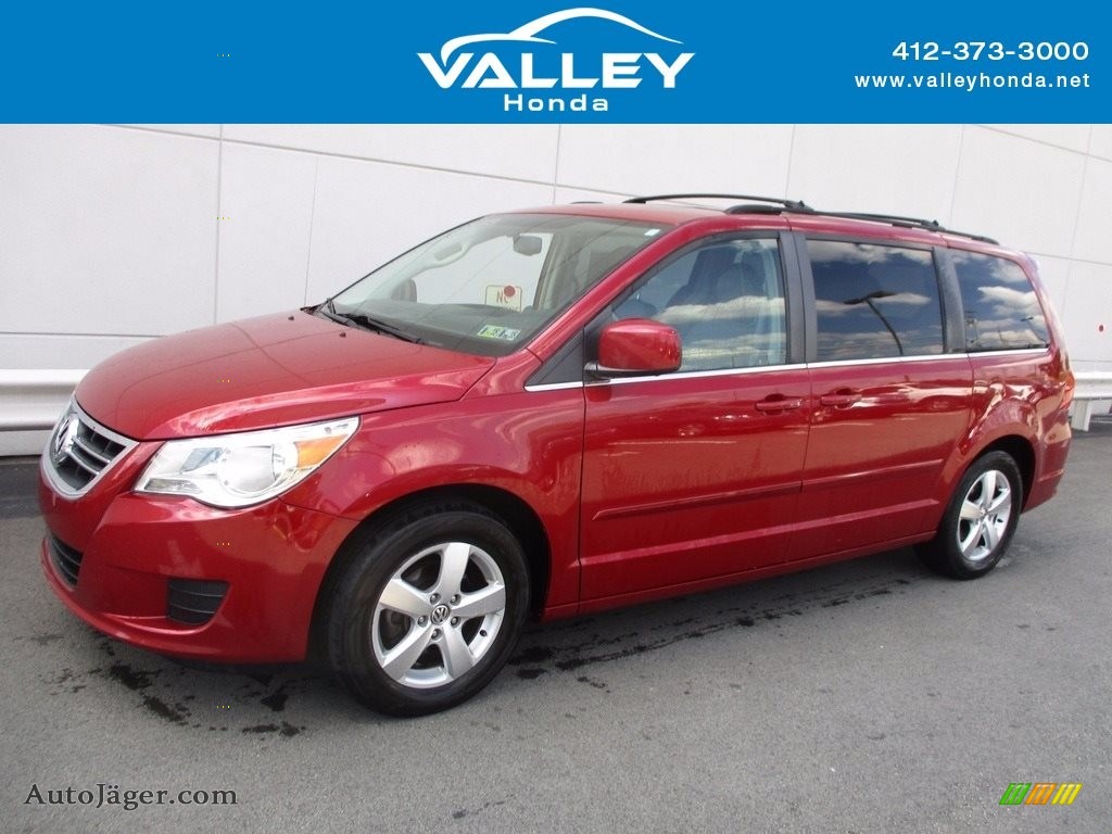 Pomegranate Red Metallic / Aero Grey Volkswagen Routan SEL