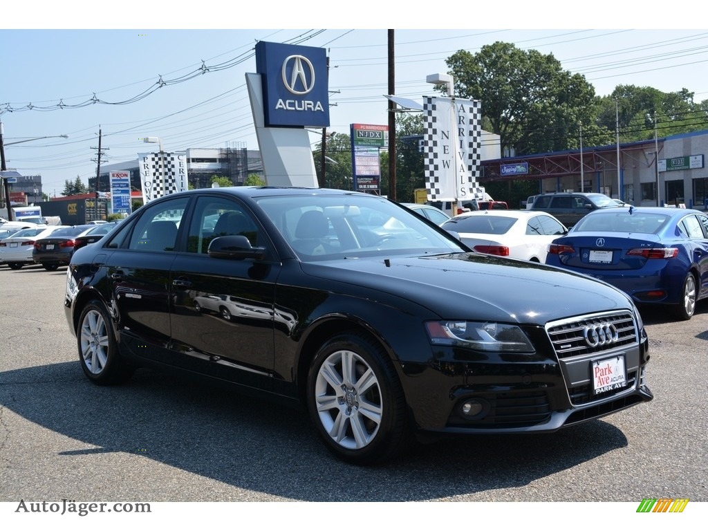 Brilliant Black / Black Audi A4 2.0T quattro Sedan