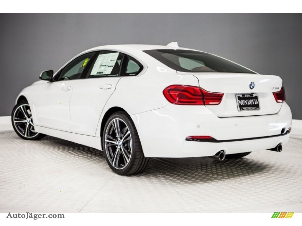 2018 4 Series 440i Gran Coupe - Mineral White Metallic / Coral Red photo #3