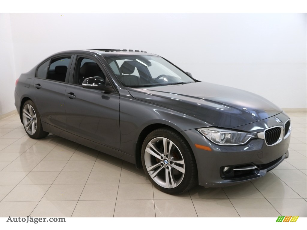 2013 3 Series 328i xDrive Sedan - Mineral Grey Metallic / Coral Red/Black photo #1