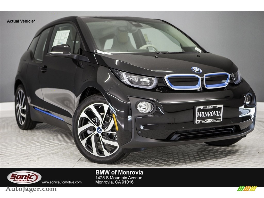 Fluid Black / Giga Cassia Natural Leather/Carum Spice Grey Wool Cloth BMW i3 with Range Extender