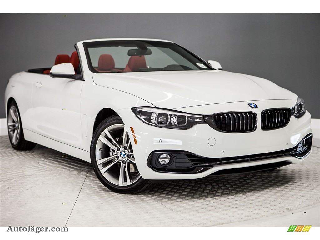 2018 4 Series 430i Convertible - Alpine White / Coral Red photo #12