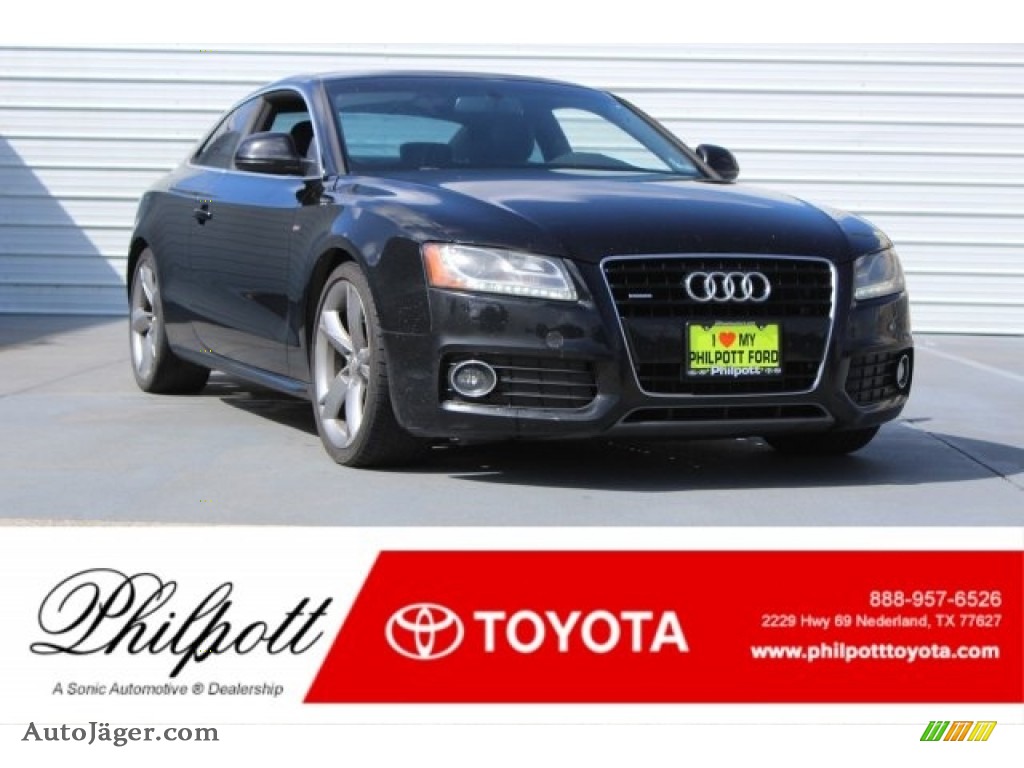 2009 A5 3.2 quattro Coupe - Brilliant Black / Black photo #1