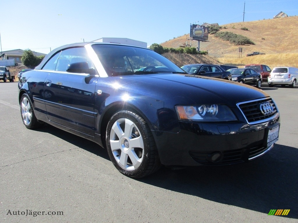 Aquamarine Blue Metallic / Beige Audi A4 3.0 Cabriolet