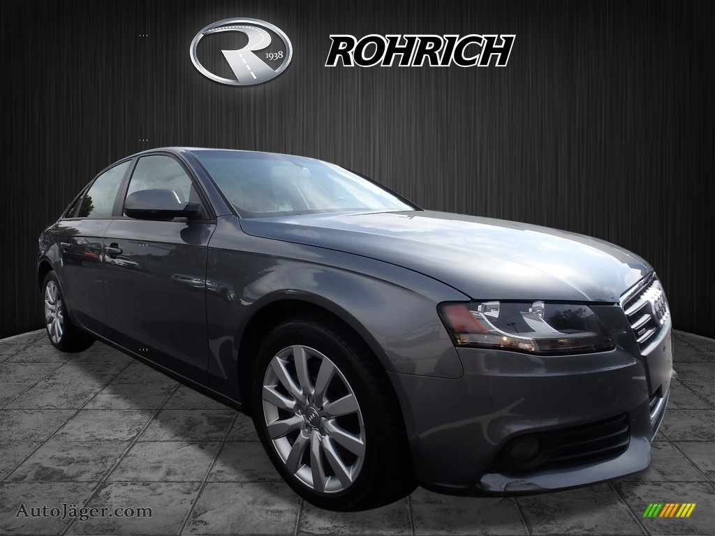 2012 A4 2.0T quattro Sedan - Monsoon Gray Metallic / Black photo #1