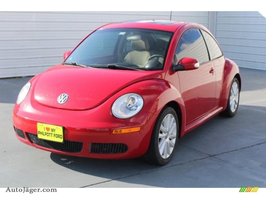 2008 New Beetle S Coupe - Salsa Red / Cream Beige photo #3