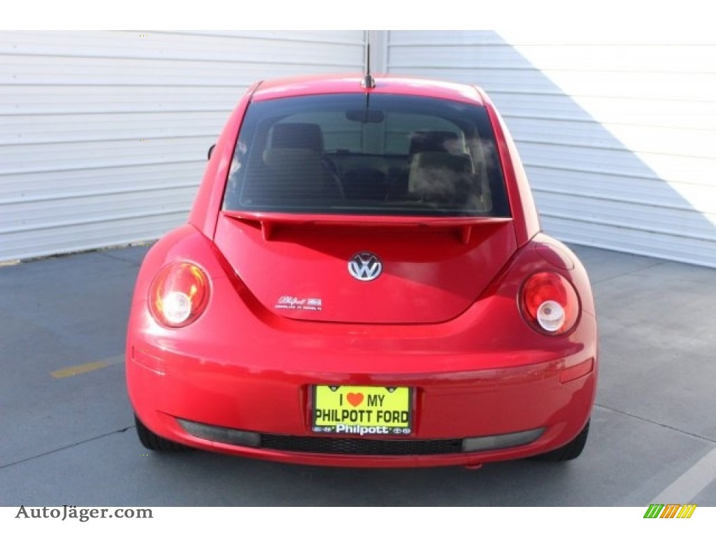 2008 New Beetle S Coupe - Salsa Red / Cream Beige photo #9